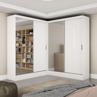 Closet Casal Duplo Belém 4 Portas Plus  Carioca Móveis