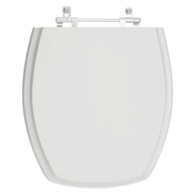 Tampa De Vaso Poliester Thema Cinza Claro Para Bacia Incepa 6lpf