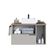 Gabinete Suspenso 80cm Mel Arenas com Cuba 2 Portas 1 Gaveta 1 Toalheiro BH8020MACUBA