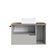 Gabinete Suspenso 80cm Mel Arenas com Cuba 2 Portas 1 Gaveta 1 Toalheiro BH8020MACUBA