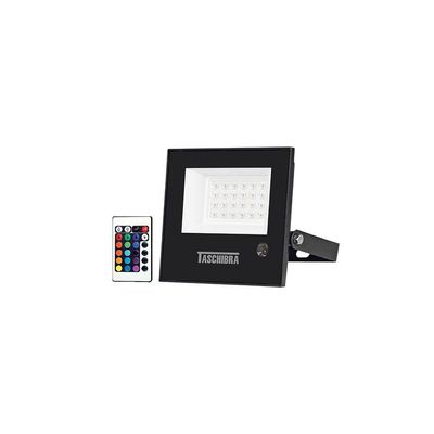 Refletor Taschibra Tr Led Slim Rgb 20w Preto Bivolt Rgb 15030035-02