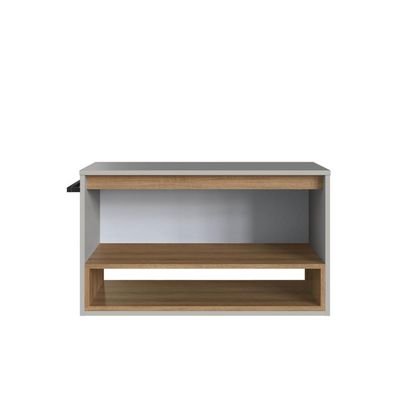 Gabinete Suspenso 80cm Mel Arenas com Nicho Toalheiro Porta BH8060MA