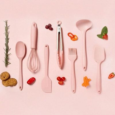2 Conchas de Silicone Rosa 27cm de Cozinha para Sopas Feijão Servir molhos Ou