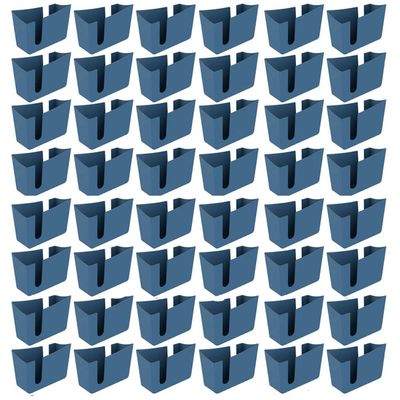 Kit 48 Suportes Porta Guardanapos de Mesa Trio Crippa Azul Lanchonete Restaurante