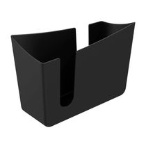 Kit 12 Porta Guardanapos de Mesa Preto Organizador Trio Crippa Restaurante Lanchonete