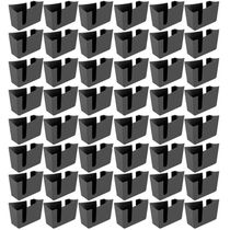 Kit 48 Suportes Porta Guardanapos de Mesa Trio Crippa Preto Lanchonete Restaurante