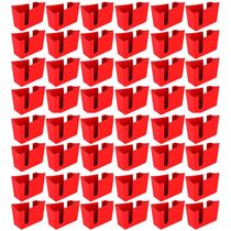 Kit 48 Suportes Porta Guardanapos de Mesa Trio Crippa Vermelho Lanchonete Restaurante
