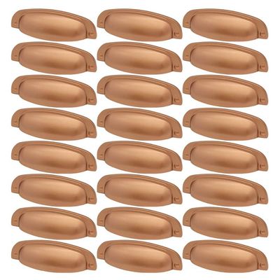Kit 24 Puxadores Cobre 2773 Quebec Concha Torralba para Móveis Armários Gavetas