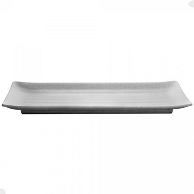Kit 25 Travessas Retangulares Melamina Sushi Sashimi 24,5x16,5cm Comida Japonesa Lyor Granilite