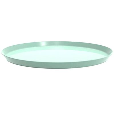 24 Bandejas Redondas Servir Doces Salgados 28cm Festas Bar Restaurante Verde Menta Bubble Crippa