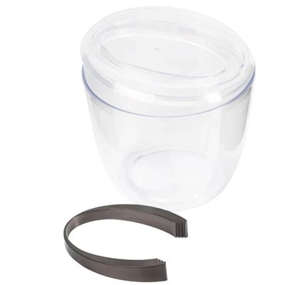 Kit 3 Baldes de Gelo com Tampa e Pegador 1,9L Transparente Crippa Plástico Champanheira