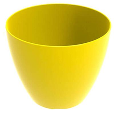 Kit 8 Tigelas Redondas Grandes 6,2L Amarelas Bowls Plásticos Servir Salada Frutas Pipoca