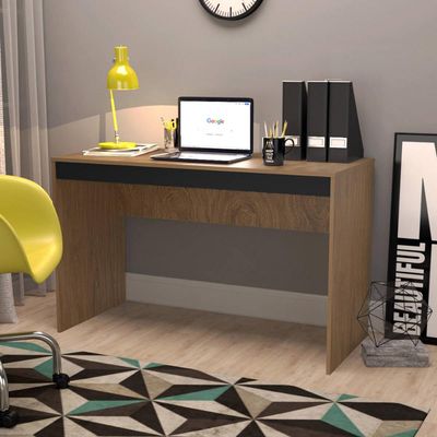 Mesa para Escritório B23 Nova Mobile Mel e Preto