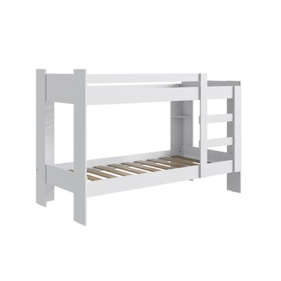 Cama Beliche 100% MDF com Pintura UV Branco Acetinado B63 Nova Móbile