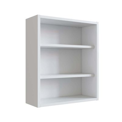 Conjunto Gabinete de coluna 01 Porta e Armário com espelho para Banheiro Slim Nova Móbile SEM CUBA Branco