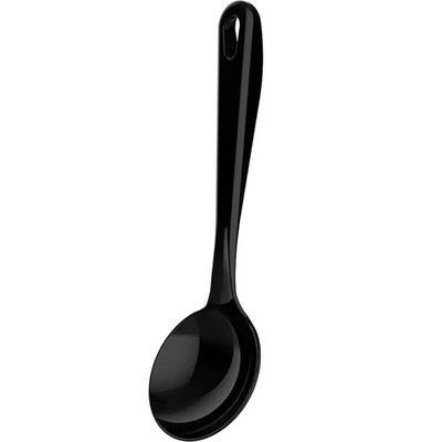 12 Conchas Pretas Nylon 32cm Cozinha Servir Sopas Molhos Feijão Kitch