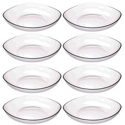 8 Cestas para Frutas Fruteira de Mesa Transparente 3,5L Trio Crippa Bancada Verduras