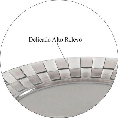 Kit 48 Pratos Grandes 26cm Transparente Crippa Restaurante Mesa Posta Bandeja