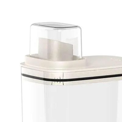 Kit 5 Dispenser de Sabão Líquido 2,3L Bege Tampa Medidora Ou para Amaciante Detergente