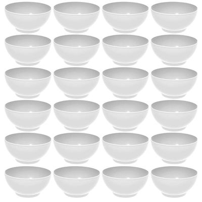 Kit 24 Tigelas Grandes Branco Crippa Travessas Servir 3,1L Restaurante Salada Sobremesa