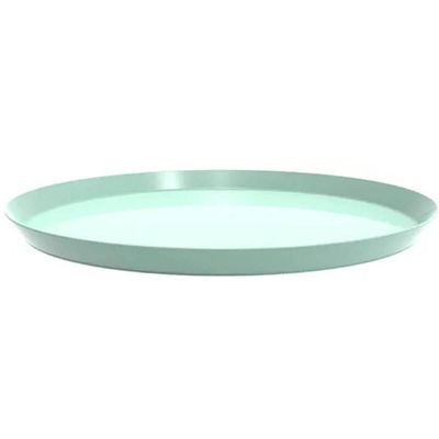 Kit 12 Bandejas Redondas 34cm Verde Menta Servir Buffet Crippa Bubble Restaurante
