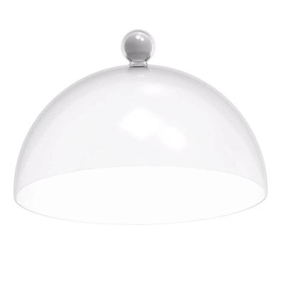 Kit 3 Cúpulas 25cm Brancas Bubble Crippa Porta Bolo Tortas Doces Confeitaria Padaria