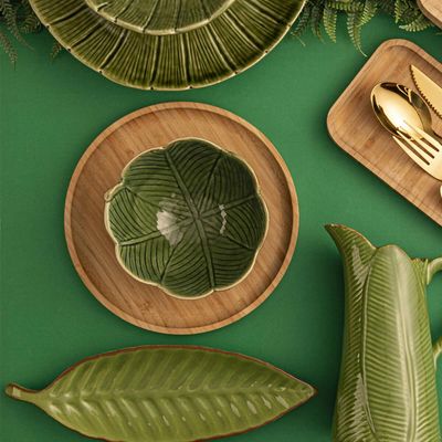 Kit 12 Petisqueiras Bambu 20cm Redonda Servir Restaurante Mesa Posta Bandeja Round Lyor