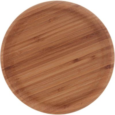 Kit 12 Petisqueiras Bambu 20cm Redonda Servir Restaurante Mesa Posta Bandeja Round Lyor