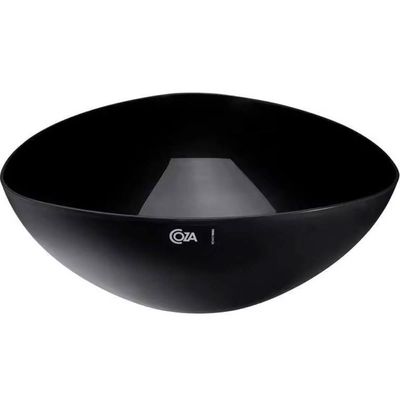 Kit 5 Saladeiras Triangulares 5L Essential 31cm Preto Pipoca Salada Frutas Coza