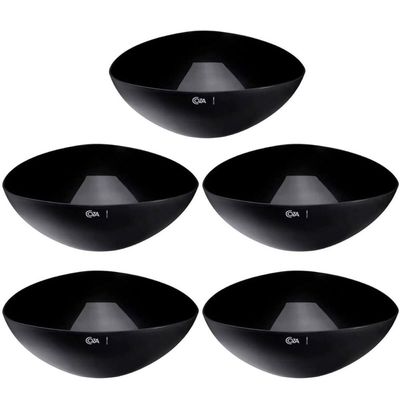 10 Saladeiras Triangulares 5L Grandes 31cm Preto Restaurantes Salada Frutas Essential Coza
