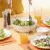 Kit 6 Saladeiras Triangulares Tigelas Plásticas 5L Brancas Essential Coza Pote Sobremesa Pipoca