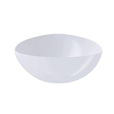 12 Saladeiras Tigelas Plásticas 5L Brancas Restaurantes Sobremesa Pipoca Triangulares Essential Coza