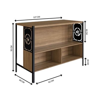 Mesa Bancada Gourmet Industrial 127cm P1034 Mel