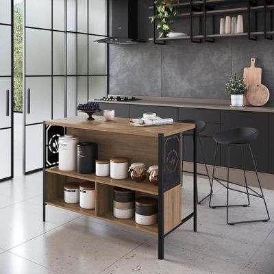 Mesa Bancada Gourmet Industrial 127cm P1034 Mel