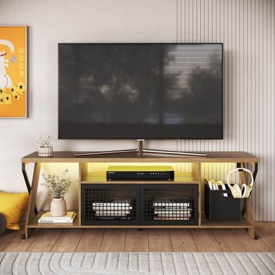 Rack Industrial para Tv até 60" com Led RGB  P1033 Mel