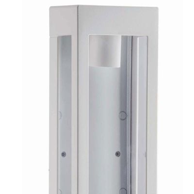 Arandela Branca 13x8x40cm Prime 2 Lâmpadas E27 Dital Bivolt Versátil