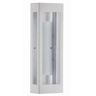 Arandela Branca 13x8x40cm Prime 2 Lâmpadas E27 Dital Bivolt Versátil