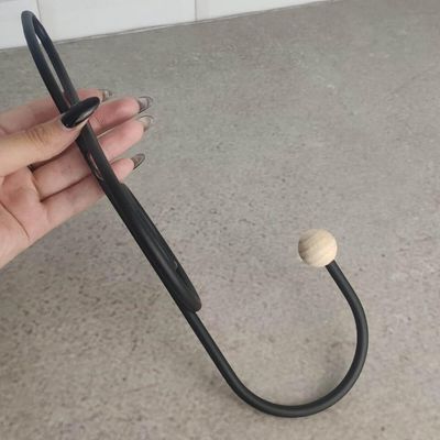 Kit 2 Ganchos Cabideiros Aço Preto Cifra Música 28cm Suportes de Parede Pendurar Roupa Bolsas