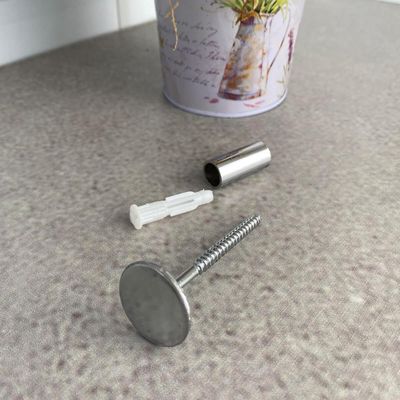 Cabide Multiuso Pino 2cm Cromado para Espelho de Parede Duler Minimalista