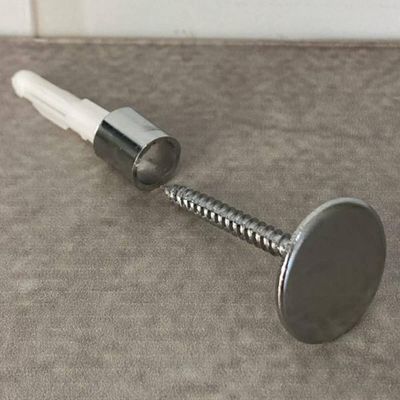 Gancho Pino de Metal 1,5cm Cromado para Espelho de Parede Fixador Duler Cabideiro