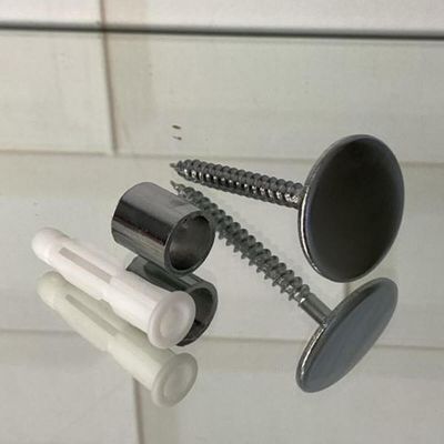 Gancho Pino de Metal 1,5cm Cromado para Espelho de Parede Fixador Duler Cabideiro