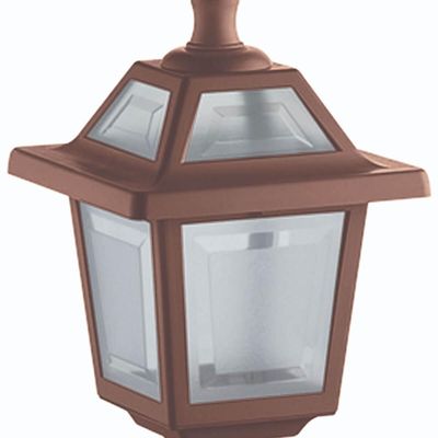 Luminária de Chão Balizador Jardim Colonial Marrom 45x18cm Spot Alto
