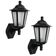 Kit 2 Arandelas Coloniais Luminárias de Parede Pretas Retrô Muro Fachada Jardim