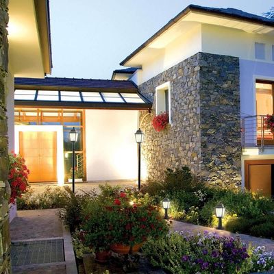 12 Postes de Luz para Jardim Colonial Luminárias de Piso Pre