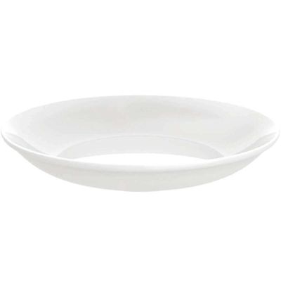 24 Pratos Fundos Risoto Leonora Porcelana Branca 21cm Tramontina Restaurante Hotel