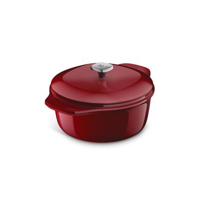 Panela de Ferro Fundido Esmaltado Caçarola Electrolux Expert 24cm Vermelha