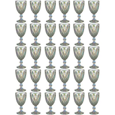Kit 30 Taças de Vidro Furta Cor 325ml Diamond Lyor Drinks Re
