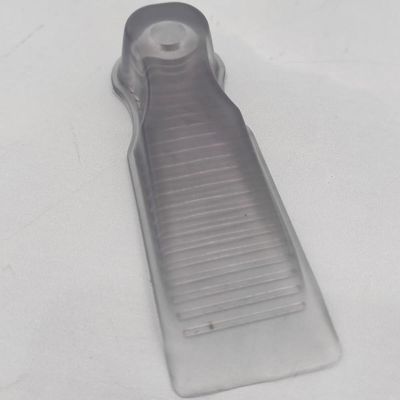Kit 12 Aparadores Travas de Portas 11x3,5x2cm Calço Chão Cinquetti PVC Transparente