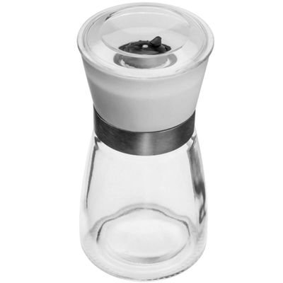 Kit 12 Moedores de Sal e Pimenta 170ml Vidro Manual Triturad