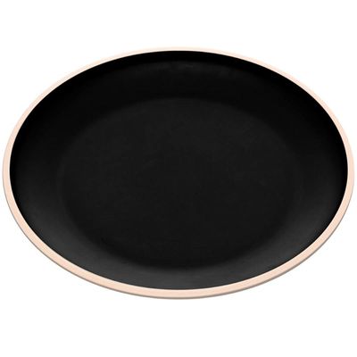 Prato Para Pão Sobremesa Melamina 15cm Class Wolff Preto Servir Bolo Biscoitos Avulso